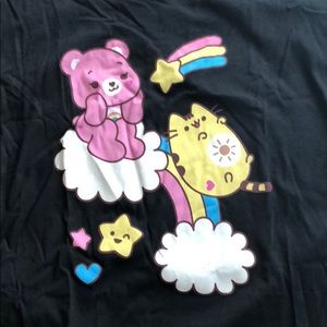 🍩Pusheen🍩 x 🌈Carebears☀️ caged tee